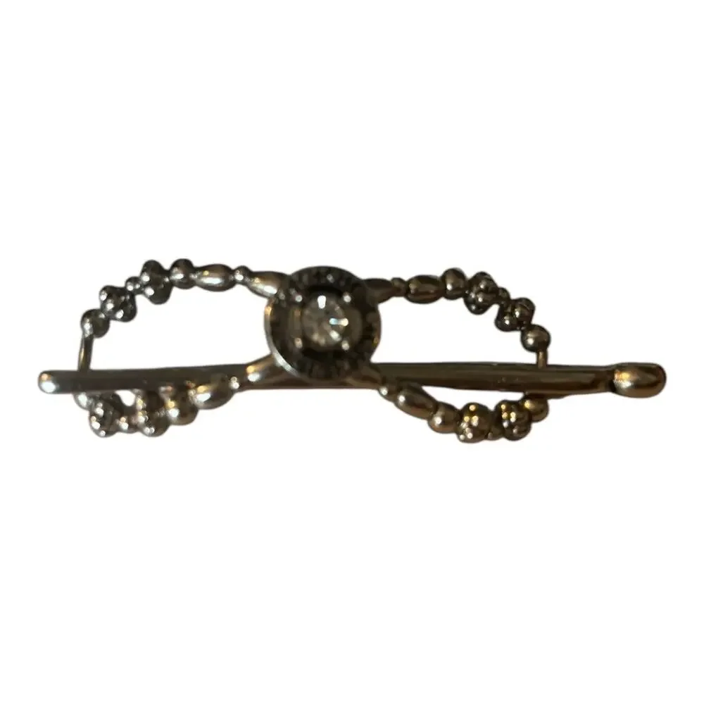 Lilla Rose Flexi Clip Silver Tone Rhinestone X-Small Hair Clip